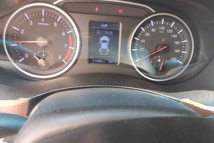 Used Great Wall Wingle 6 2017 2.4L Gasoline Two-Wheel Drive Elite Version 4G69 Odometer Close Up