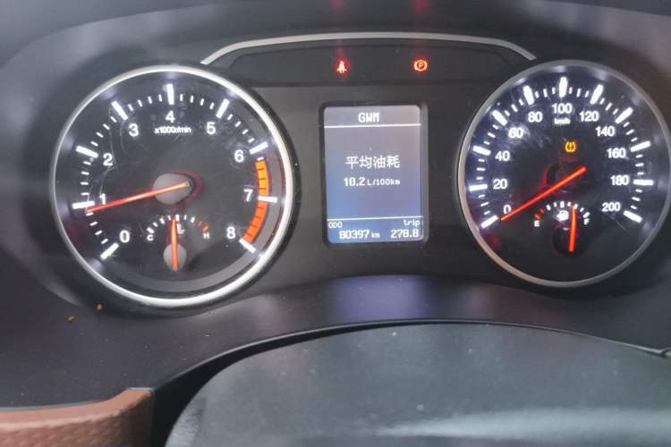 Used Great Wall Wingle 6 2017 2.4L Gasoline Two-Wheel Drive Elite Version 4G69 Odometer Close Up