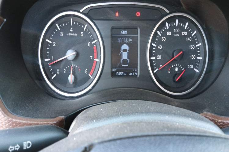 Used Great Wall Wingle 6 2017 2.4L Gasoline Two-Wheel Drive Elite Version 4G69 Odometer Close Up