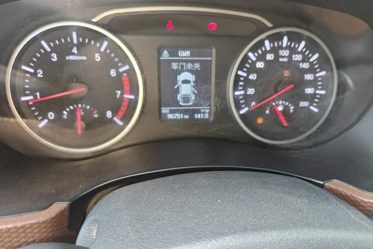 Used Great Wall Wingle 6 2017 2.4L Gasoline Two-Wheel Drive Elite Version 4G69 Odometer Close Up