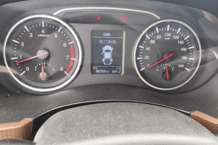 Used Great Wall Wingle 6 2017 2.4L Gasoline Two-Wheel Drive Elite Version 4G69 Odometer Close Up