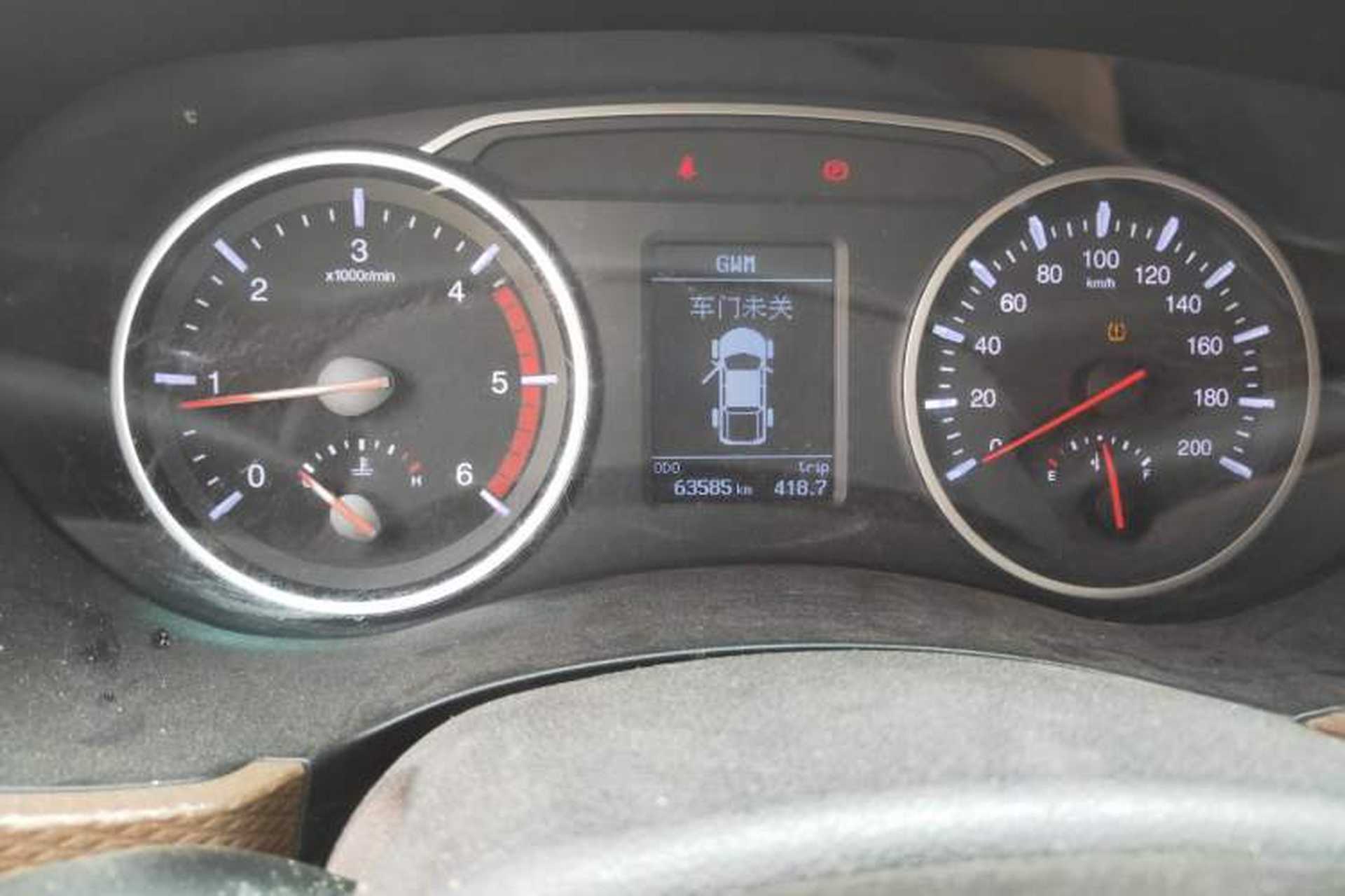 Used Great Wall Wingle 6 2017 2.0T Diesel Two-Wheel Drive Elite Version 4D20D Odometer Close Up