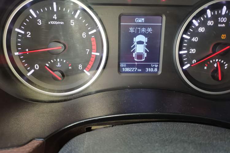 Used Great Wall Wingle 6 2017 2.4L Gasoline Two-Wheel Drive Elite Version 4G69 Odometer Close Up