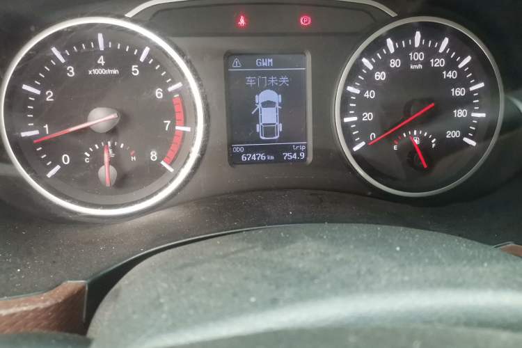 Used Great Wall Wingle 6 2017 2.4L Gasoline Two-Wheel Drive Elite Version 4G69 Odometer Close Up