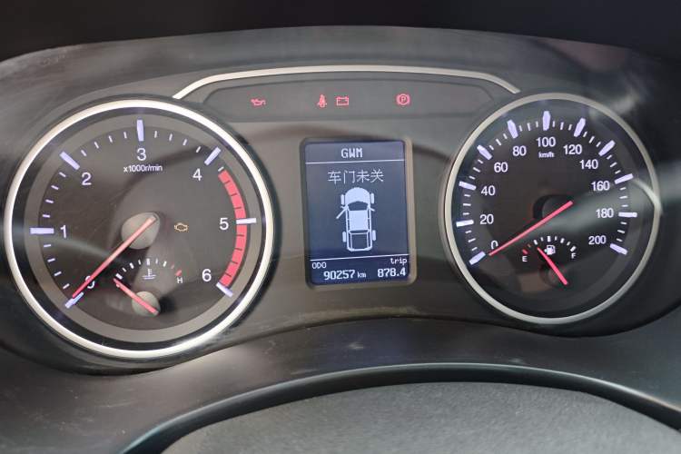 Used Great Wall Wingle 7 2018 2.0T Two-Wheel Drive Elite Version Big Double 4D20D Odometer Close Up