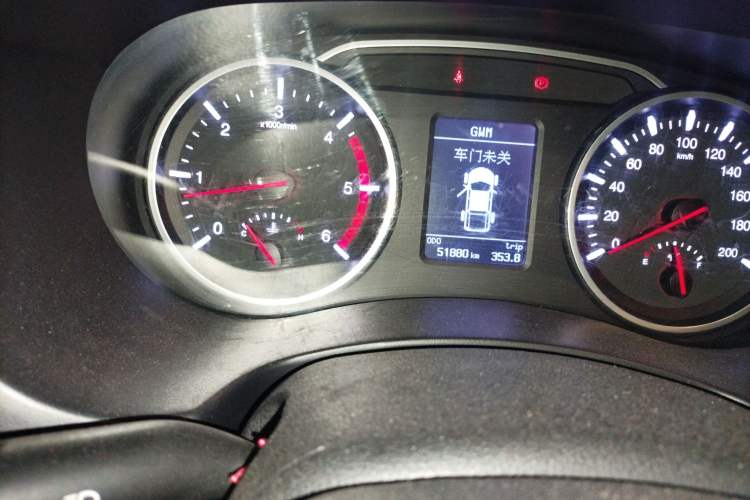 Used Great Wall Wingle 7 2018 2.0T Two-Wheel Drive Elite Version Big Double 4D20D Odometer Close Up