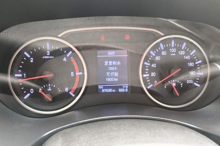 Used Great Wall Wingle 7 2019 2.0T Diesel Two-Wheel Drive Value Edition China VI Standard Big Double Cab GW4D20M Instrument Cluster