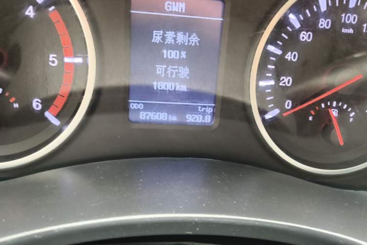 Used Great Wall Wingle 7 2019 2.0T Diesel Two-Wheel Drive Value Edition China VI Standard Big Double Cab GW4D20M Odometer Close Up