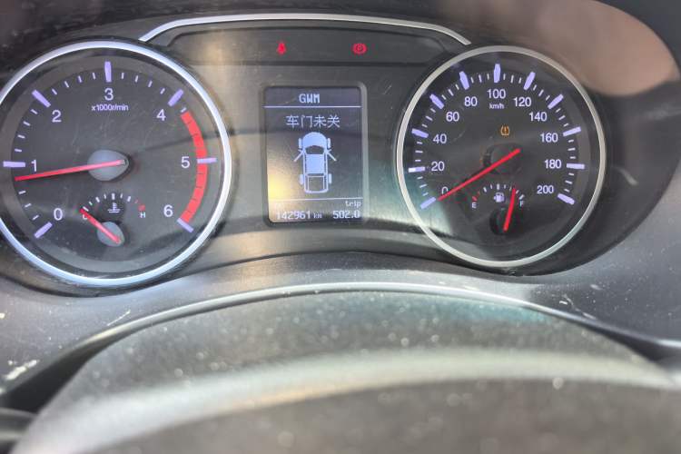 Used Great Wall Wingle 7 2019 2.0T Four-Wheel Drive Value Edition Big Double 4D20D Odometer Close Up