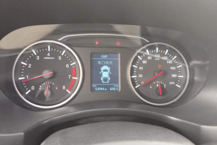 Used Great Wall Wingle 7 2019 2.0T Gasoline Two-Wheel Drive Elite Version China VI Standard Big Double Cabin GW4C20B Instrument Cluster
