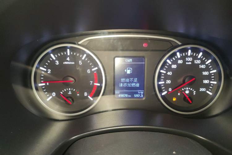Used Great Wall Wingle 7 2019 2.0T Gasoline Two-Wheel Drive Value Edition China VI Standard Big Double GW4C20B Instrument Cluster