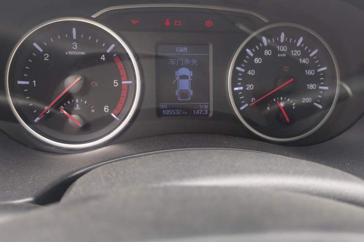 Used Great Wall Wingle 7 2019 2.0T Four-Wheel Drive Value Edition Big Double 4D20D Odometer Close Up