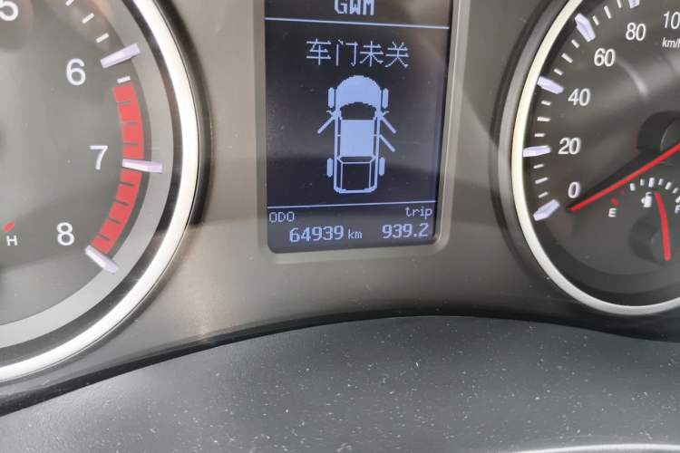 Used Great Wall Wingle 7 2019 2.0T Gasoline Two-Wheel-Drive Elite Version China VI Standard Small Double Cabin GW4C20B Odometer Close Up