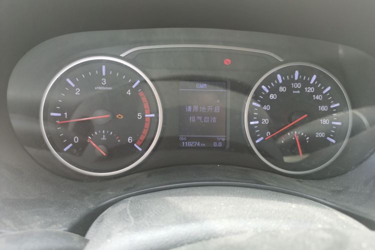 Used Great Wall Wingle 7 2019 2.0T Diesel Two-Wheel Drive Value Edition China VI Standard Big Double Cab GW4D20M Odometer Close Up