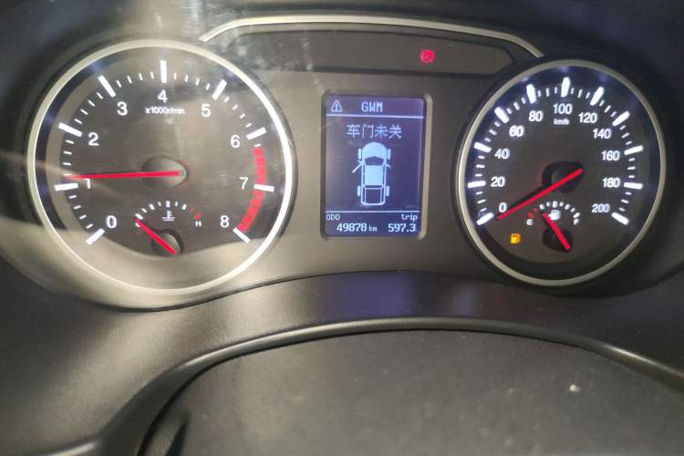 Used Great Wall Wingle 7 2019 2.0T Gasoline Two-Wheel Drive Value Edition China VI Standard Big Double GW4C20B Odometer Close Up