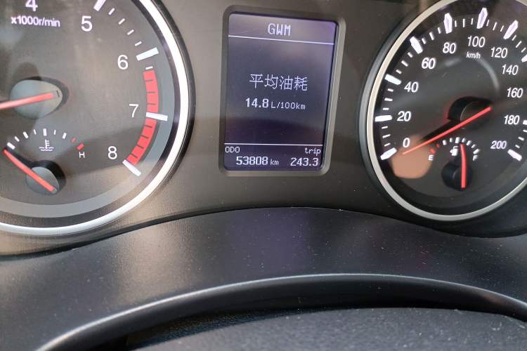 Used Great Wall Wingle 7 2019 2.0T Gasoline Two-Wheel Drive Value Edition China VI Standard Compact SUV GW4C20B Odometer Close Up