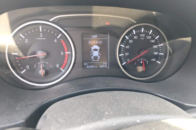 Used Great Wall Wingle 7 2021 2.0T Diesel Two-Wheel Drive Value Edition Big Double GW4D20M Odometer Close Up
