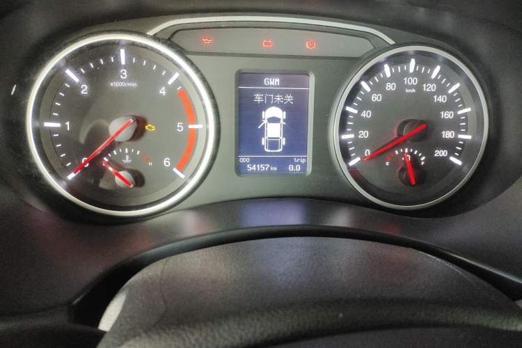 Used Great Wall Wingle 7 2021 2.0T Diesel Two-Wheel Drive Value Edition Big Double GW4D20M Odometer Close Up