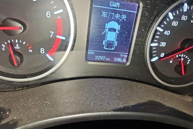 Used Great Wall Wingle 7 2021 2.0T Gasoline Two-Wheel Drive Value Edition Big Double GW4C20B Odometer Close Up