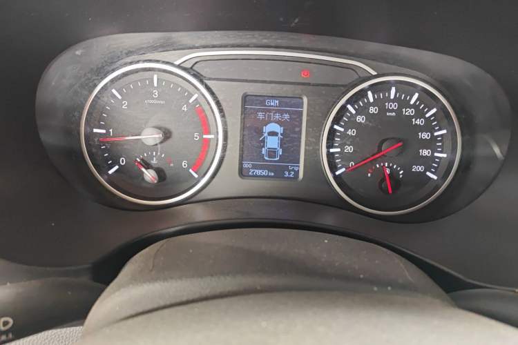Used Great Wall Wingle 7 2021 2.0T Diesel Two-Wheel Drive Value Edition Big Double GW4D20M Odometer Close Up