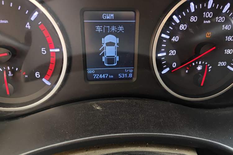 Used Great Wall Wingle 7 2021 2.0T Diesel 4x4 Elite Version Big Double GW4D20M Odometer Close Up
