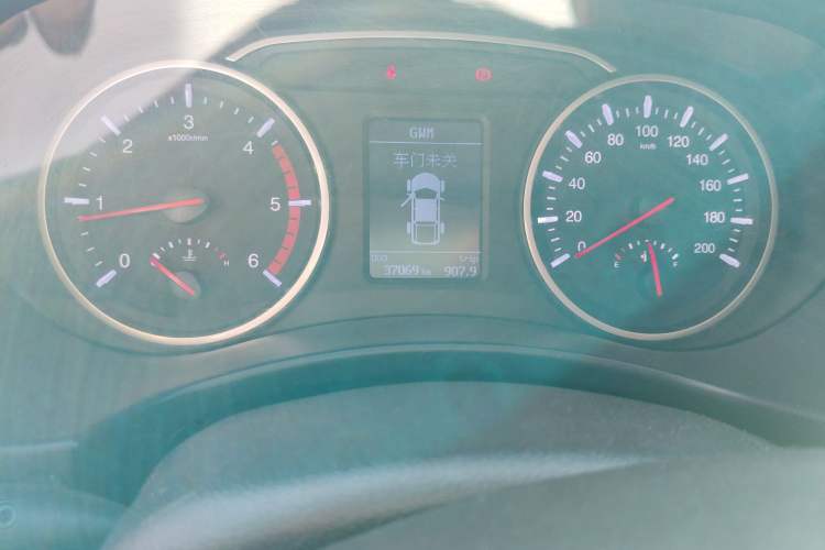Used Great Wall Wingle 7 2021 2.0T Diesel Two-Wheel Drive Elite Version Big Double GW4D20M Odometer Close Up