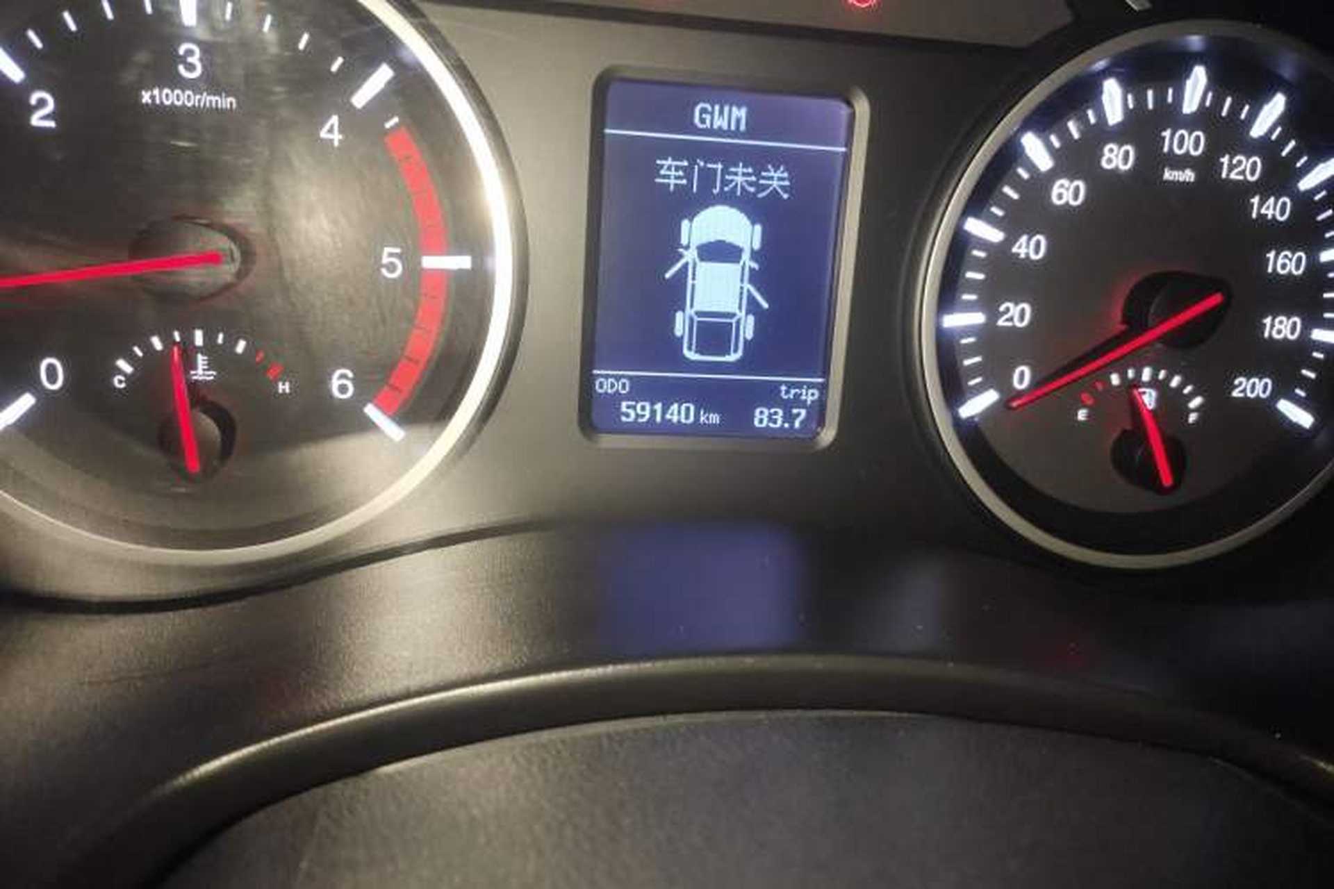 Used Great Wall Wingle 7 2021 2.0T Diesel Two-Wheel Drive Value Edition Big Double GW4D20M Odometer Close Up