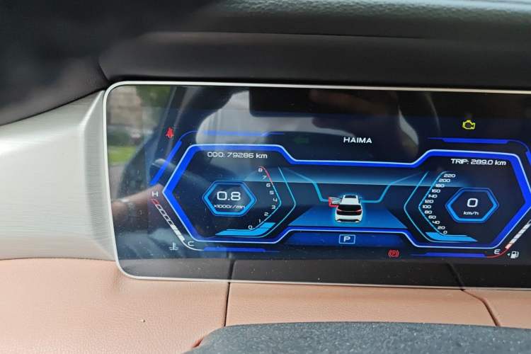 Used Haima 7X 2020 1.6 TGDI Automatic Flagship Model Odometer Close Up