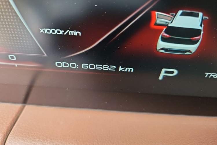 Used Haima 7X 2020 1.6 TGDI Automatic Flagship Model Odometer Close Up