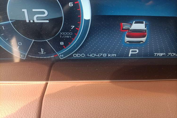Used Haima 7X 2020 1.6 TGDI Automatic Flagship Model Odometer Close Up