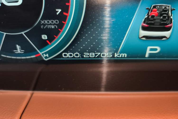 Used Haima 7X 2020 1.6 TGDI Automatic Flagship Model Odometer Close Up