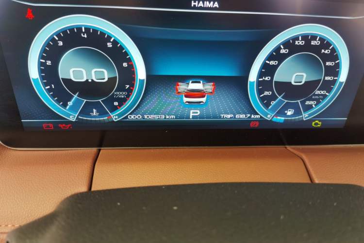 Used Haima 7X 2020 1.6 TGDI Automatic Flagship Model Odometer Close Up
