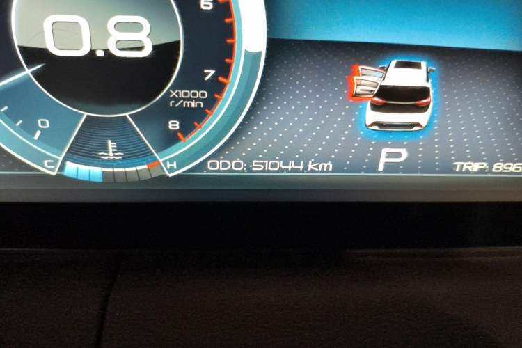 Used Haima 7X 2020 1.6 TGDI Automatic Flagship Model Odometer Close Up