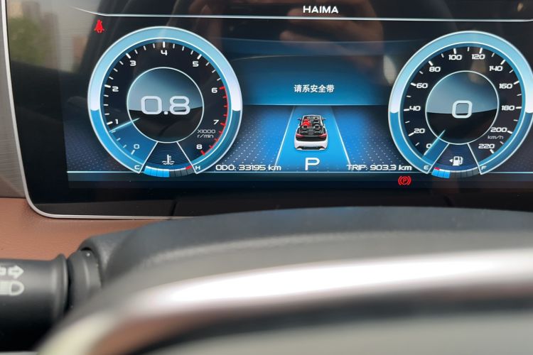 Used Haima 7X 2020 1.6 TGDI Automatic Flagship Model Odometer Close Up