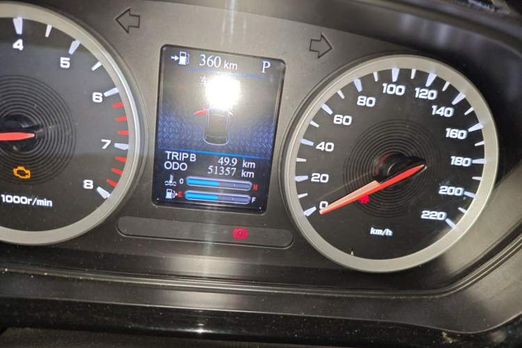 Used Haima 8S 2019 1.6 TGDI Automatic Trend Edition Odometer Close Up