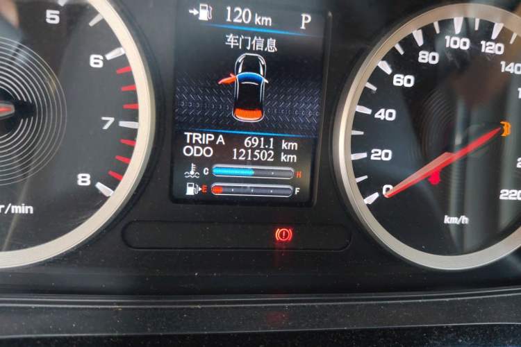Used Haima 8S 2019 1.6 TGDI Automatic Trend Edition Odometer Close Up