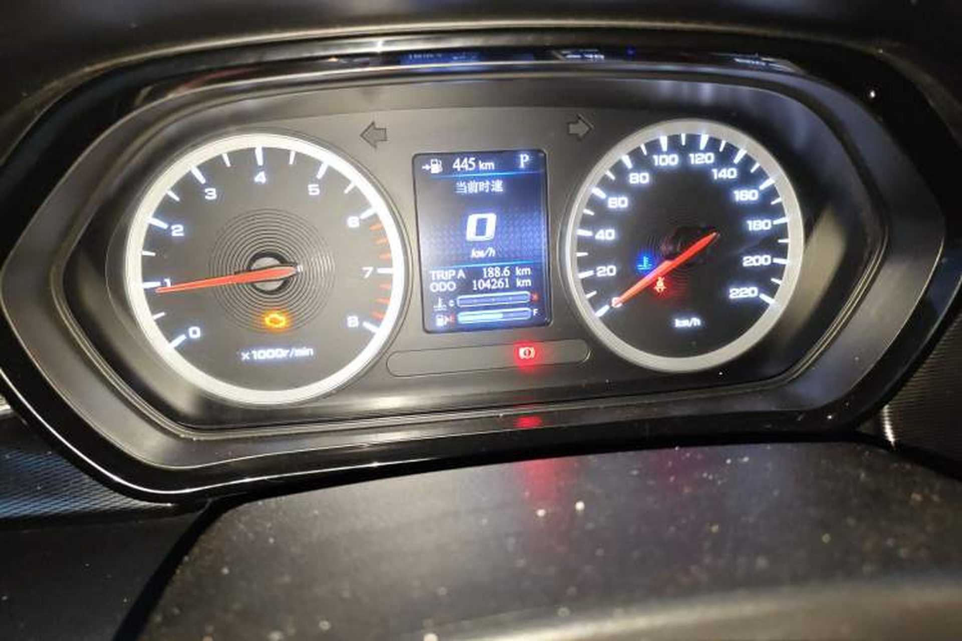 Used Haima 8S 2019 1.6 TGDI Automatic Smart Edition Odometer Close Up