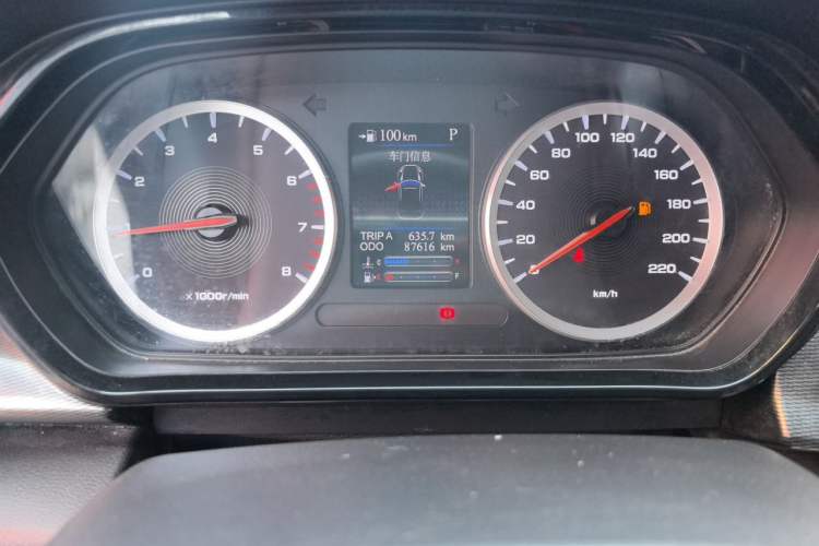 Used Haima 8S 2019 1.6 TGDI Automatic Trend Edition Odometer Close Up