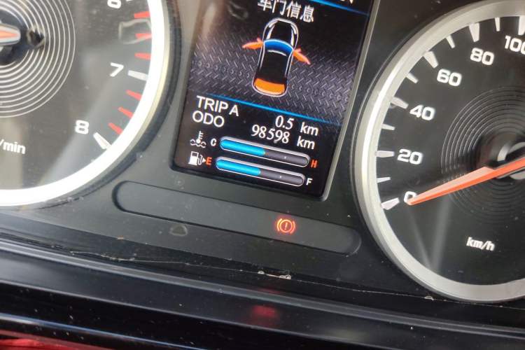Used Haima 8S 2020 1.6 TGDI Automatic Elite Model Odometer Close Up