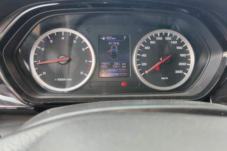 Used Haima 8S 2020 1.6 TGDI Automatic Elite Model Odometer Close Up