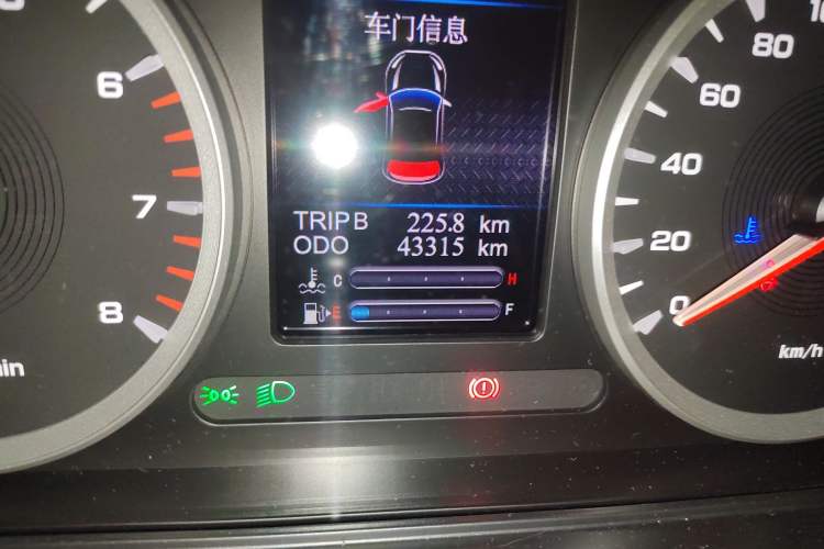 Used Haima 8S 2020 1.6 TGDI DCT Prestige Model Odometer Close Up