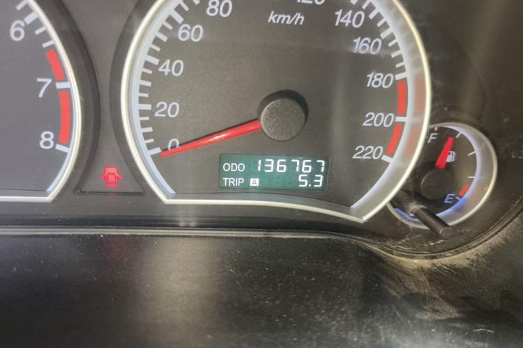 Used Haima Fumei 2011 1.6L Manual Comfort Edition Odometer Close Up