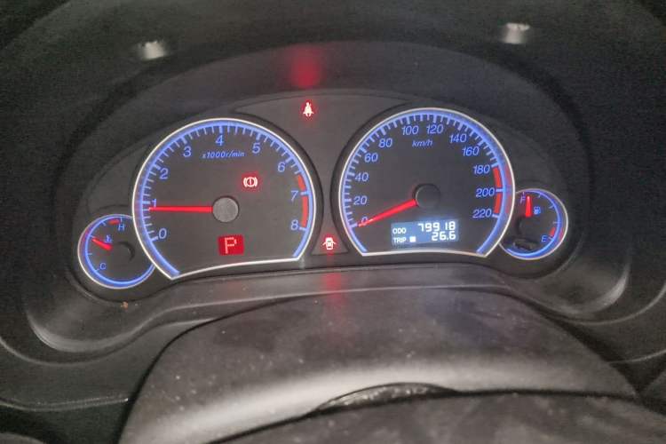 Used Haima Fumei 2012 Hatchback 1.6L Automatic Elite Edition Odometer Close Up