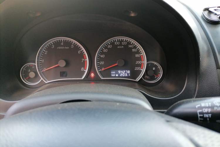 Used Haima Fumei 2012 Hatchback 1.6L Automatic Elite Edition Odometer Close Up