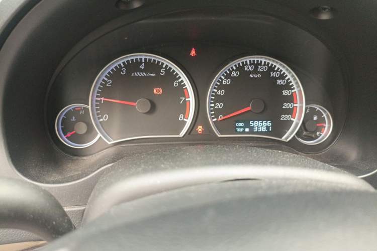 Used Haima Fumei 2012 Sedan 1.6L Manual Elite Edition Odometer Close Up