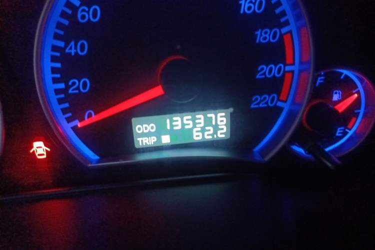 Used Haima Fumei 2012 Hatchback 1.6L Automatic Elite Edition Odometer Close Up