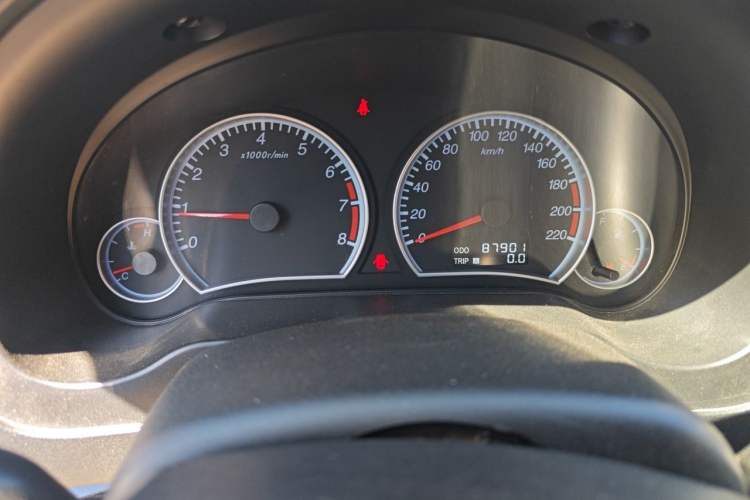 Used Haima Fumei 2012 Sedan 1.6L Manual Elite Edition Odometer Close Up