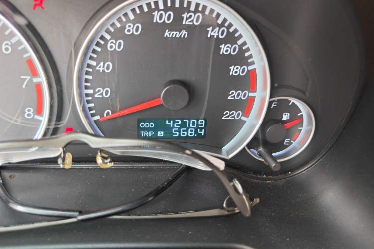 Used Haima Fumei 2012 Sedan 1.6L Automatic Flagship Edition Odometer Close Up