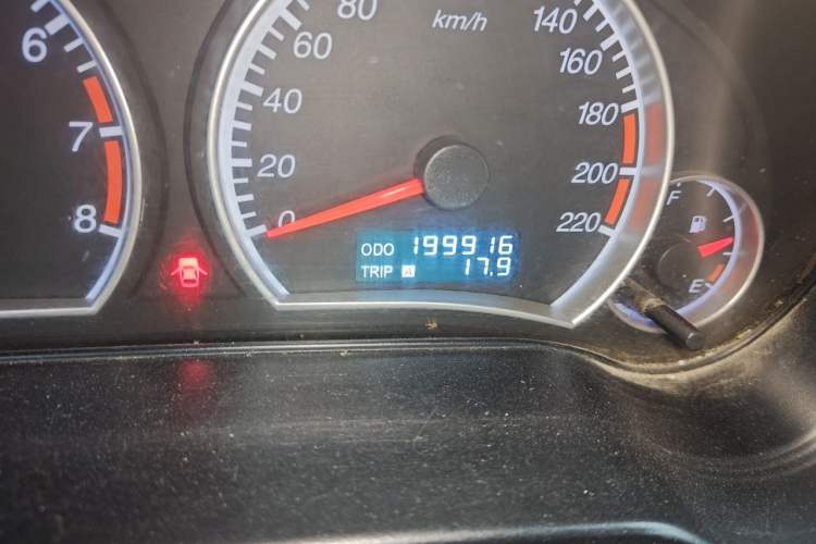 Used Haima Fumei 2013 Sedan 1.6L Manual Fashion Edition Odometer Close Up