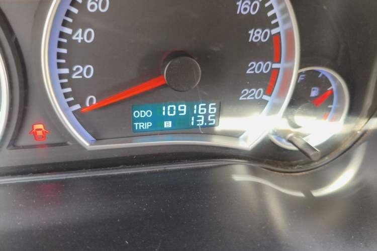 Used Haima Fumei 2013 Sedan 1.6L Manual Elite Edition Odometer Close Up